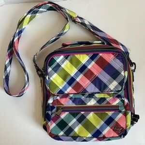 lug Wrangler crossbody bag.  Playful plaid